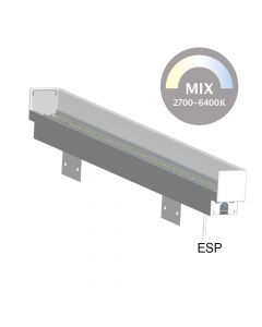 LD8215ABX2-VARI Anbau 2700K-6400K, 24V DC, alu-farb.