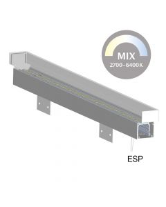 LD8215ARX2-VARI Anbau 2700K-6400K, 24V DC, alu-farb.